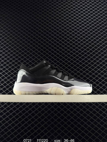 Jordan Air Jordan 11 Low 72-10 Black White EU 36-46 Basketball Shoe - Unisex BS-81033