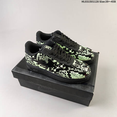 Nike Air Force 1 Black Purple 39 45 Lifestyle - Unisex (BS-62995)