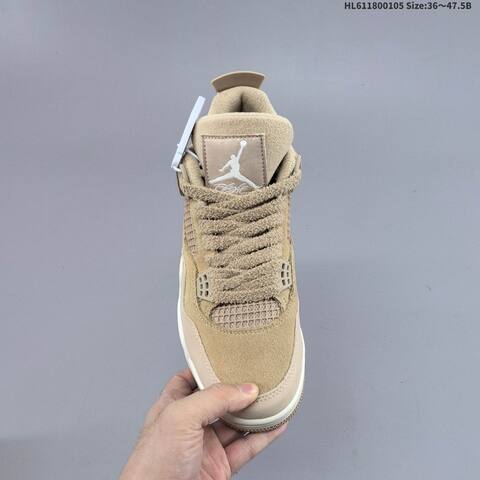 Jordan Air Jordan 4 Retro Beige Taupe White 36 47 5 Basketball - Unisex (BS-67095)