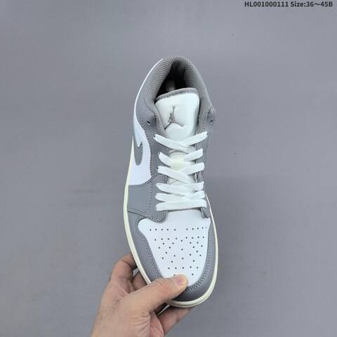 Jordan Air Jordan 1 Low Vintage Grey White EU 36-45 Casual - Unisex (BS-67010)