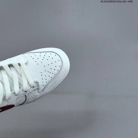 Nike Dunk Low White Burgundy EU 36-46 Skate Shoe - Unisex (BS-60699)