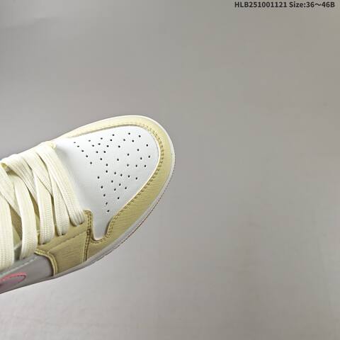 Jordan Air Jordan 1 Low White Cream Pink Gum EU 36-46 Casual - Unisex (BS-63301)