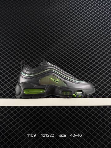 Nike Air Max 97 Black White Neon Green EU 40-46 Lifestyle - Men's (BS-74278)