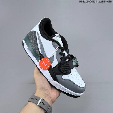 Nike Air Jordan Legacy 312 White Gray Black Green 36 46 Lifestyle - Unisex BS-66206
