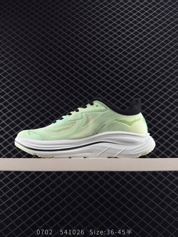 HOKA ONE ONE Clifton 10 Light Green White Black Yellow EU 36-45 Running Shoe Running Sneakers - Unisex (BS-86574)