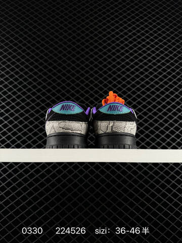 Nike Dunk SB Low Black Grey Purple Orange Teal EU 36-46 Skate - Unisex (BS-72368)