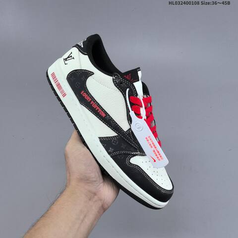 Nike Air Jordan 1 Black White Light Blue Red EU 36-45 Lifestyle - Unisex (BS-67051)