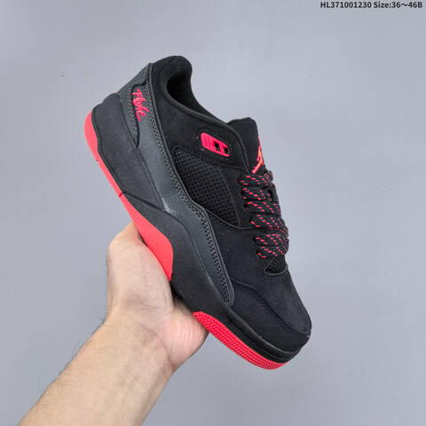 Jordan Flight Court Black Red 36 46 Basketball - Unisex (BS-62322)