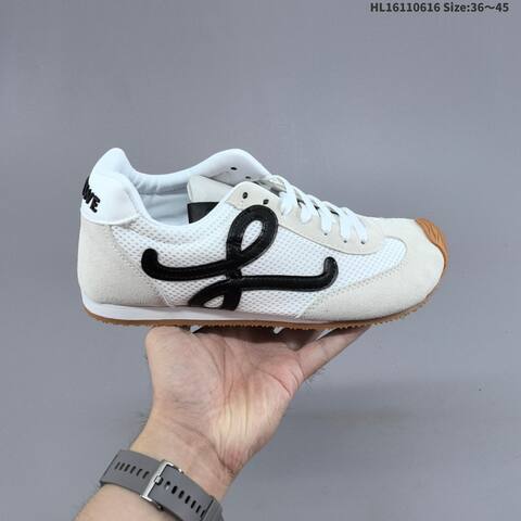 Loewe Ballet Runner 2 0 Black White Gum Brown EU 36-45 Running Shoe Running Sneakers - Unisex (BS-69490)
