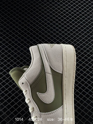 Jordan Air Jordan 1 Low Light Grey Olive Green Sail EU 36-46 Sneaker - Unisex BS-80517