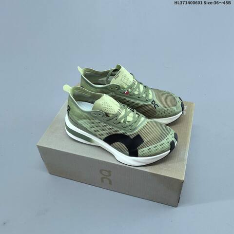 On Cloudboom Strike Neon Yellow Black White EU 36-45 Running Shoe Running Sneakers - Unisex (BS-69504)