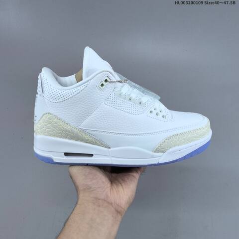 Jordan Air Jordan 3 Retro Pure White EU 40-47 5 Basketball - Men's (BS-67040)