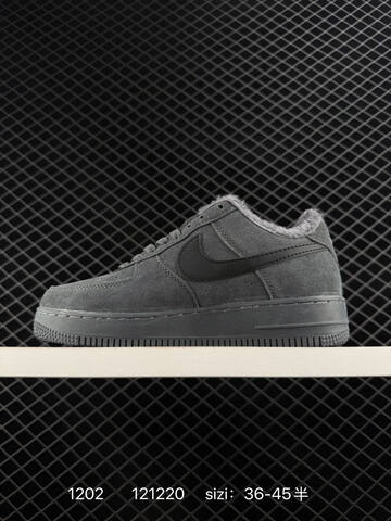 Nike Air Force 1 Low Grey Black EU 36-45 5 Lifestyle - Unisex (BS-73883)