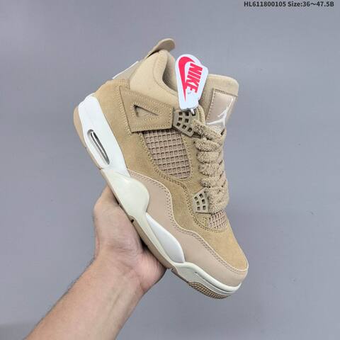 Jordan Air Jordan 4 Retro Beige Taupe White 36 47 5 Basketball - Unisex (BS-67095)