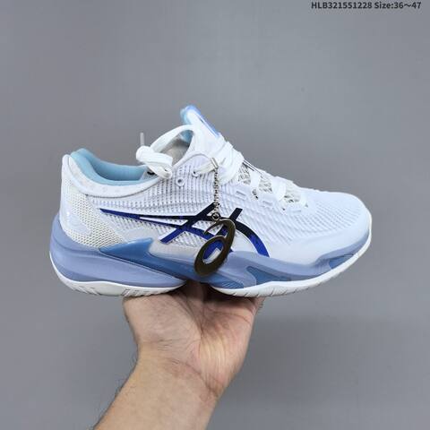 ASICS Court FF 3 Novak White Light Blue Dark Blue EU 36-47 Tennis Shoe Casual Sneakers - Unisex (BS-69119)