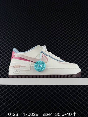Nike Air Force 1 07 Sail Light Blue Pink Burgundy EU 35 5-40 5 Lifestyle - Unisex (BS-72920)