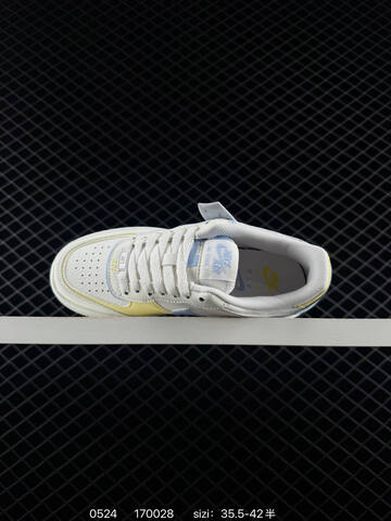 Nike Air Force 1 Shadow Off White Light Blue Pale Yellow EU 35 5-42 Lifestyle - Unisex (BS-71242)