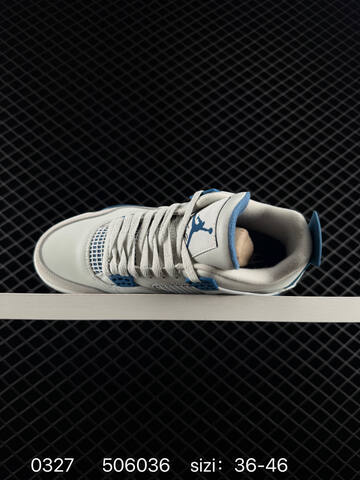 Jordan Air Jordan 4 Retro Off White Grey Blue White EU 36-46 Basketball Shoe - Unisex (BS-79594)