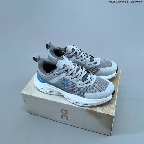 On Cloudpulse Black White Beige Orange EU 36-45 Running Shoe Running Sneakers - Unisex (BS-69634)