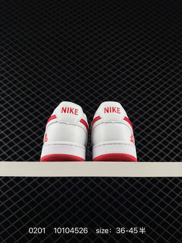 Nike Court Vision Low White Red 36-45 Casual - Unisex (BS-72861)