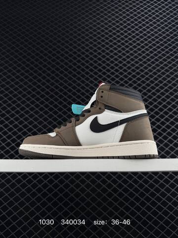 Jordan Air Jordan 1 High White Brown Black Sail EU 36-46 Basketball Shoe - Unisex BS-80399