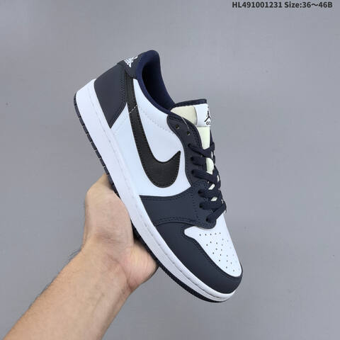Jordan Air Jordan 1 Low White Navy EU 36-46 Basketball - Unisex (BS-67162)