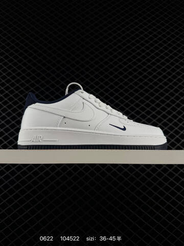 Nike Air Force 1 07 FV1320-100 White Dark Navy Blue EU 36-45 Sneaker - Unisex BS-70658