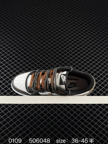 Nike Dunk Low Black White Brown Tan 36-45 Lifestyle - Unisex (BS-73237)