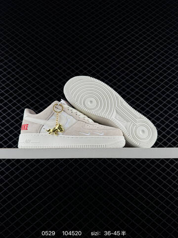 Nike Air Force 1 07 Low Beige White Red Gold EU 36-45 Skate - Unisex (BS-71132)
