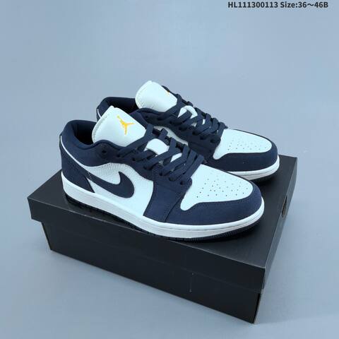 Nike Air Jordan 1 Low OG White Black Pink 36 46B Lifestyle - Women s BS-66988