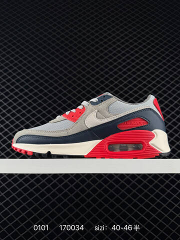 Nike Air Max 90 Grey Black Infrared EU 40-46 5 Lifestyle - Men's (BS-73354)