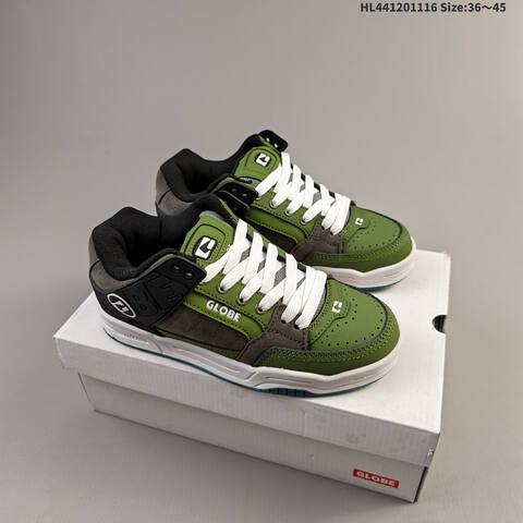 Globe NIKE SB DUNK HarlemGlobetrotters Olive Green Grey Black White EU 36-45 Skate Shoe - Unisex (BS-63646)