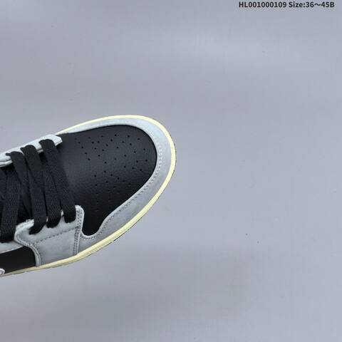 Jordan Air Jordan 1 Low Light Smoke Grey Black White EU 36-45 Casual - Unisex (BS-67047)
