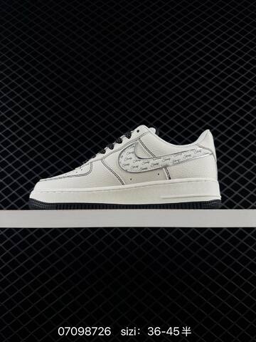 Nike Air Force 1 07 Off White Black Silver Green EU 36-45 Skate - Unisex (BS-70320)