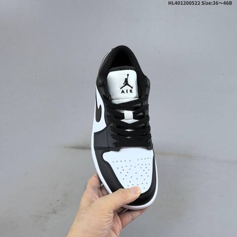 Nike Air Jordan 1 Low Black White EU 36-46 Casual - Unisex (BS-65905)