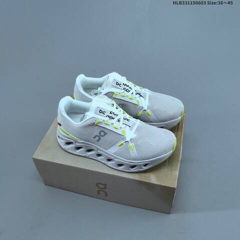 On Cloudeclipse White Neon Yellow EU 36-45 Running Shoe Running Sneakers - Unisex BS-69502