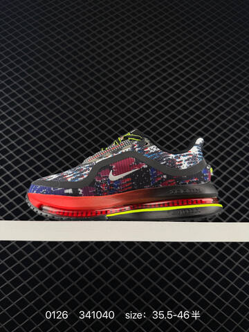 Nike Air Zoom Pegasus Premium Black White Multicolor With Red Orange Accents And Neon Yellow 35 5-46 5 Running - Unisex (BS-72951)