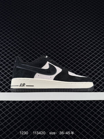 Nike Air Force 1 07 LV8 Multicolor Suede Black White Brown Tan Light Grey Black Light Grey Navy EU 36-45 Lifestyle - Unisex (BS-73402)