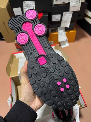 Nike Shox R4 Black Silver Pink Lifestyle (BS-87009)