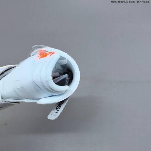 Jordan Air Jordan 1 High OG White Light Grey Off-white With Blue And Orange Accents 36 47 5B Lifestyle - Unisex (BS-66125)