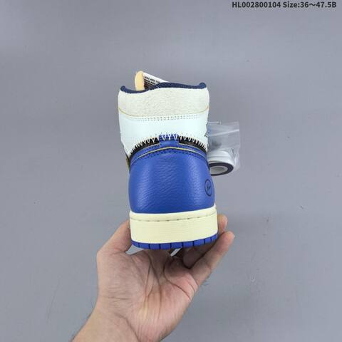Air Jordan Air Jordan 1 Retro High OG Black Royal Blue Cream 36 47 5 Basketball - Unisex (BS-67118)