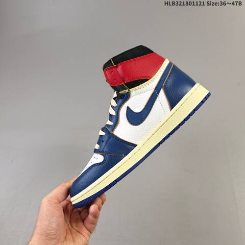 Jordan Air Jordan 1 Retro High OG Sail Navy Red Black EU 36-47 Basketball - Unisex (BS-63313)