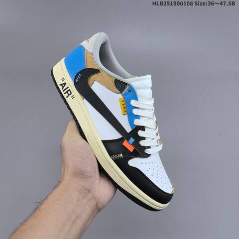 Nike Air Jordan 1 Low x Travis Scott Reverse Mocha White Black Blue Beige 36 47 5 Casual - Unisex (BS-67053)