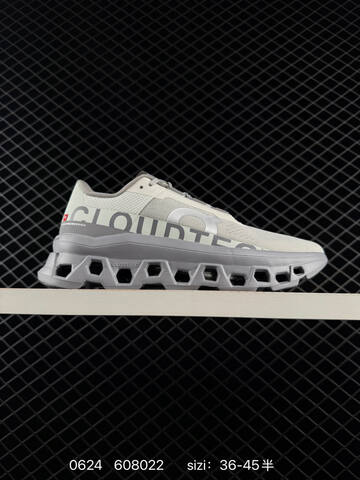 On Running Cloudmonster 608022 Light Grey White EU 36-45 Running Shoe Running Sneakers - Unisex BS-85123