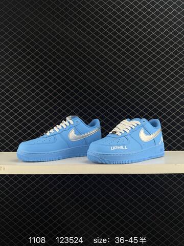Nike Air Force 1 07 Light Blue White Silver EU 36-45 Lifestyle - Unisex (BS-74314)