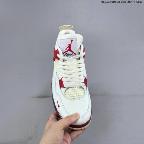 Jordan Air Jordan 4 Nigel Sylvester Sail Cinnabar Sail Cinnabar Black EU 36-47 5 Basketball - Unisex (BS-66011)