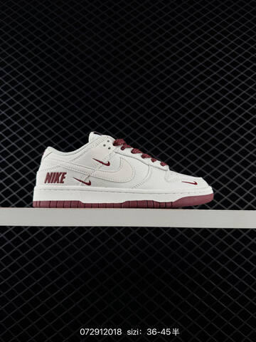 Nike Dunk Low Off White Black Grey Burgundy EU 36-45 Skate - Unisex (BS-70032)
