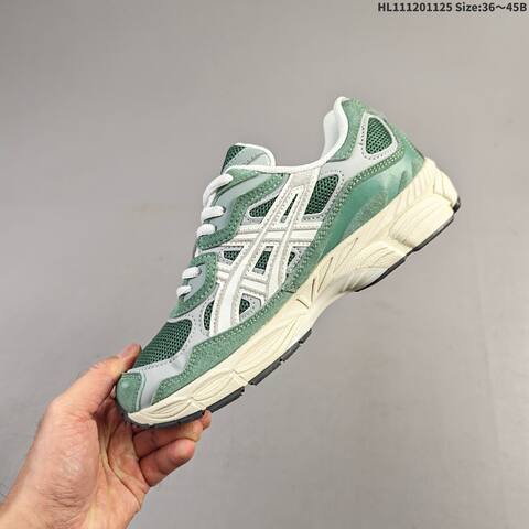ASICS GEL-NYC Green Grey Cream White EU 36-45 Sneaker Casual Sneakers Unisex BS-69229