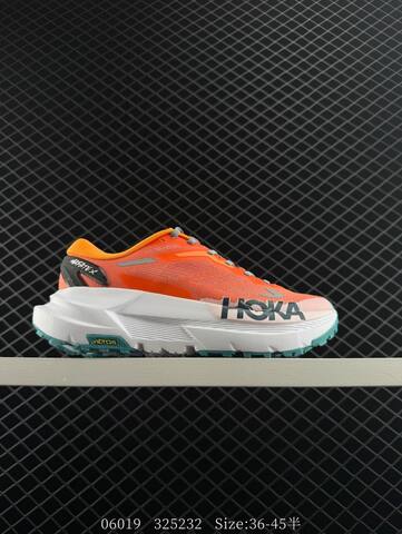 HOKA ONE ONE Mafate X Pink Orange Yellow White Black EU 40-45 Trail Shoe Trail Running Sneakers - Men's (BS-86594)