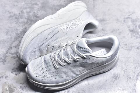 HOKA Rincon 4 White Light Grey Running Shoe Running Sneakers (BS-59404)